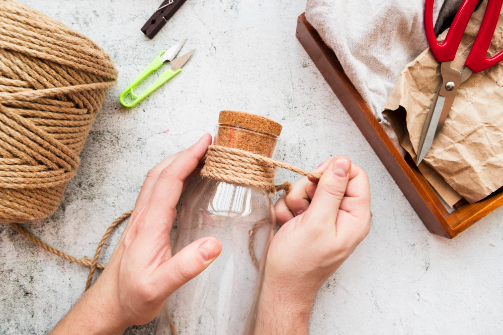 Décoration avec objets récupérés