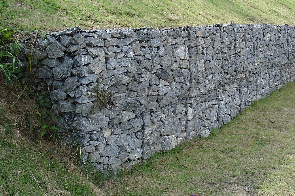 Mur en gabion