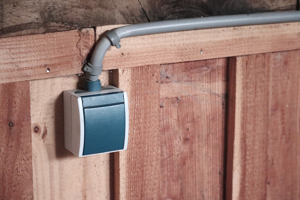 Prise électrique extérieure jardin ou terrasse