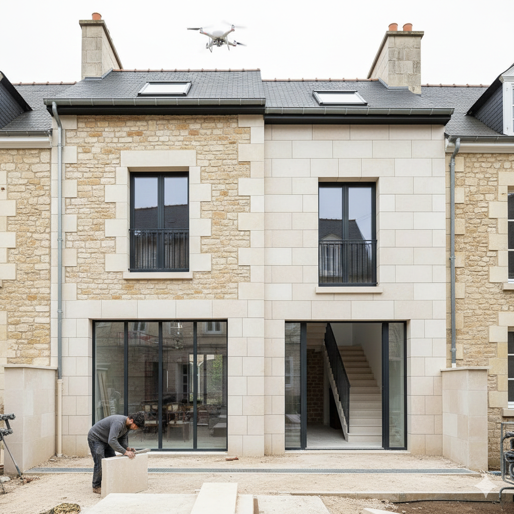 Pierre de taille rénovation moderne