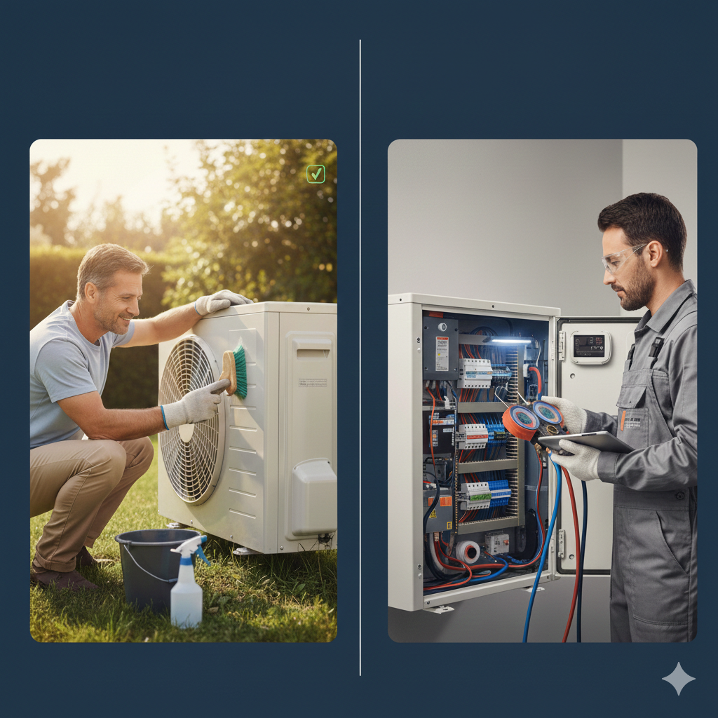 Entretien de pompe à chaleur