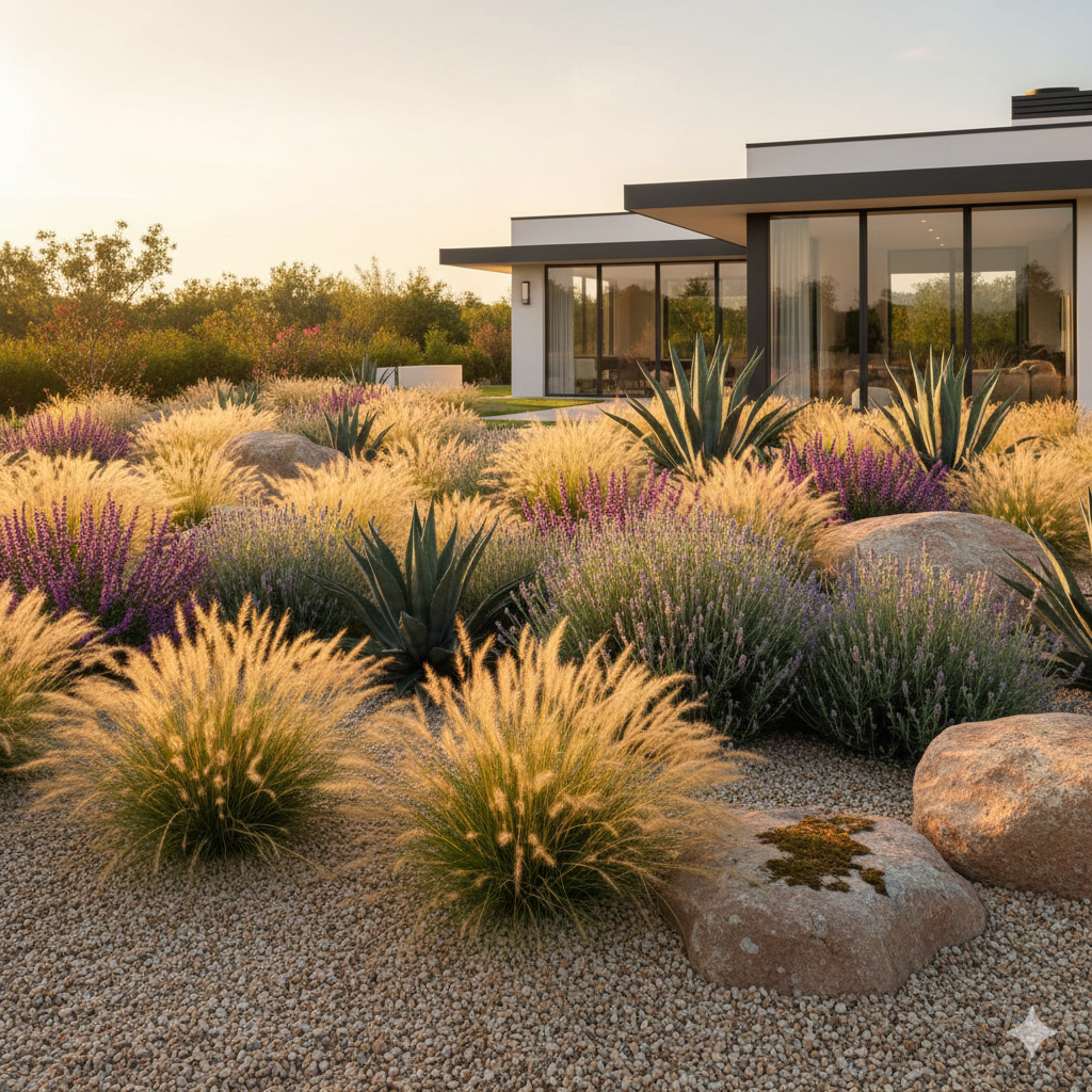 Jardin sec xériscraping