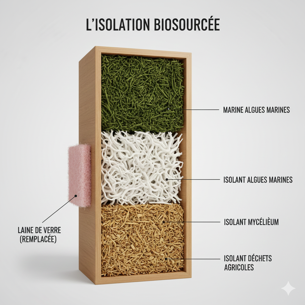 Nouveaux isolants pour remplacer la laine de verre