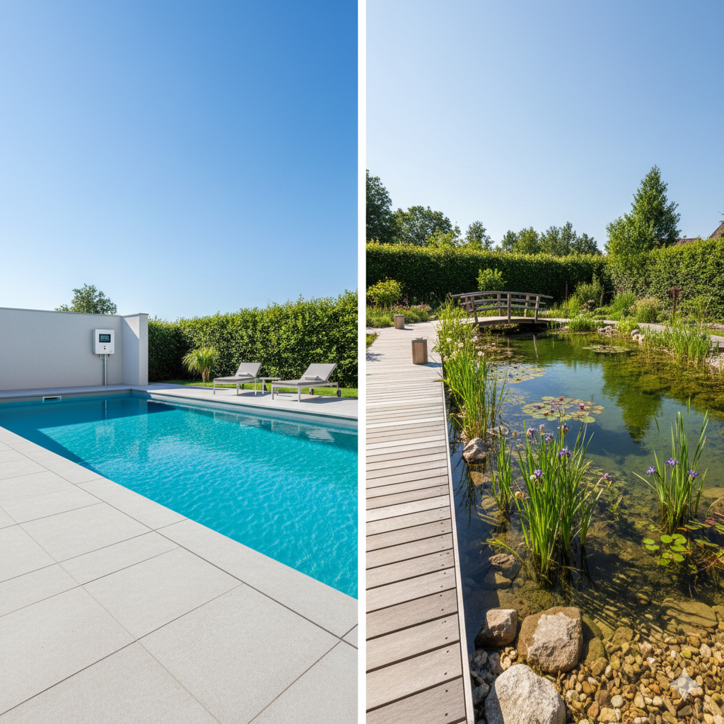 Piscine au sel vs piscine naturelle