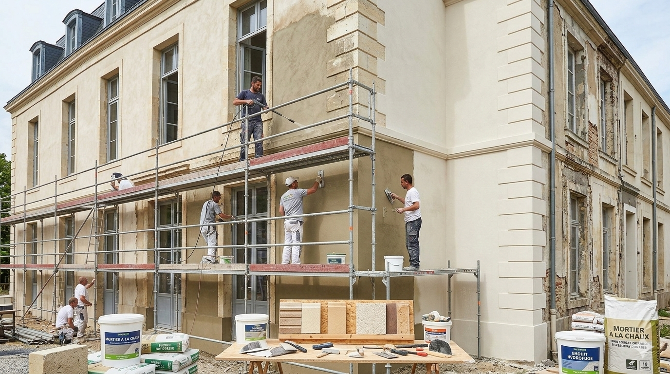 Techniques et matériaux ravalement de façade durable
