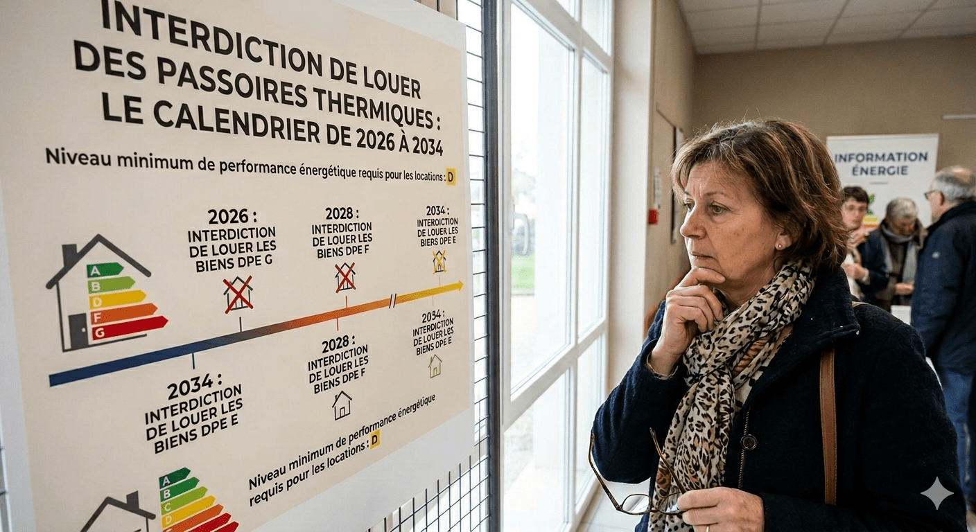 Calendrier d'interdiction de louer des passoires thermiques