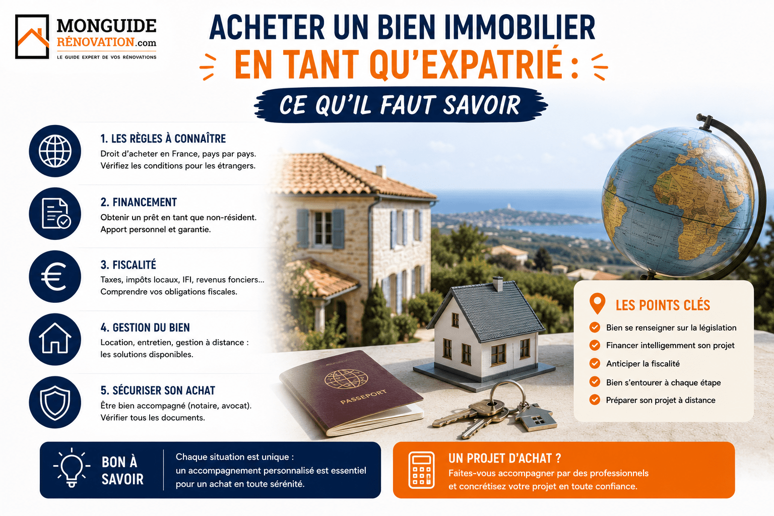 Acheter un bien immobilier en tant qu'expatrié