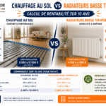 Comparaison chauffage au sol vs radiateurs