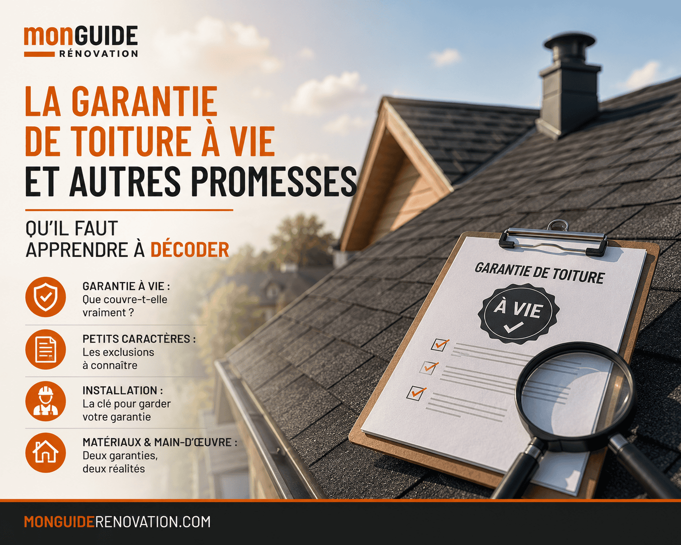 Garantie de toiture à vie