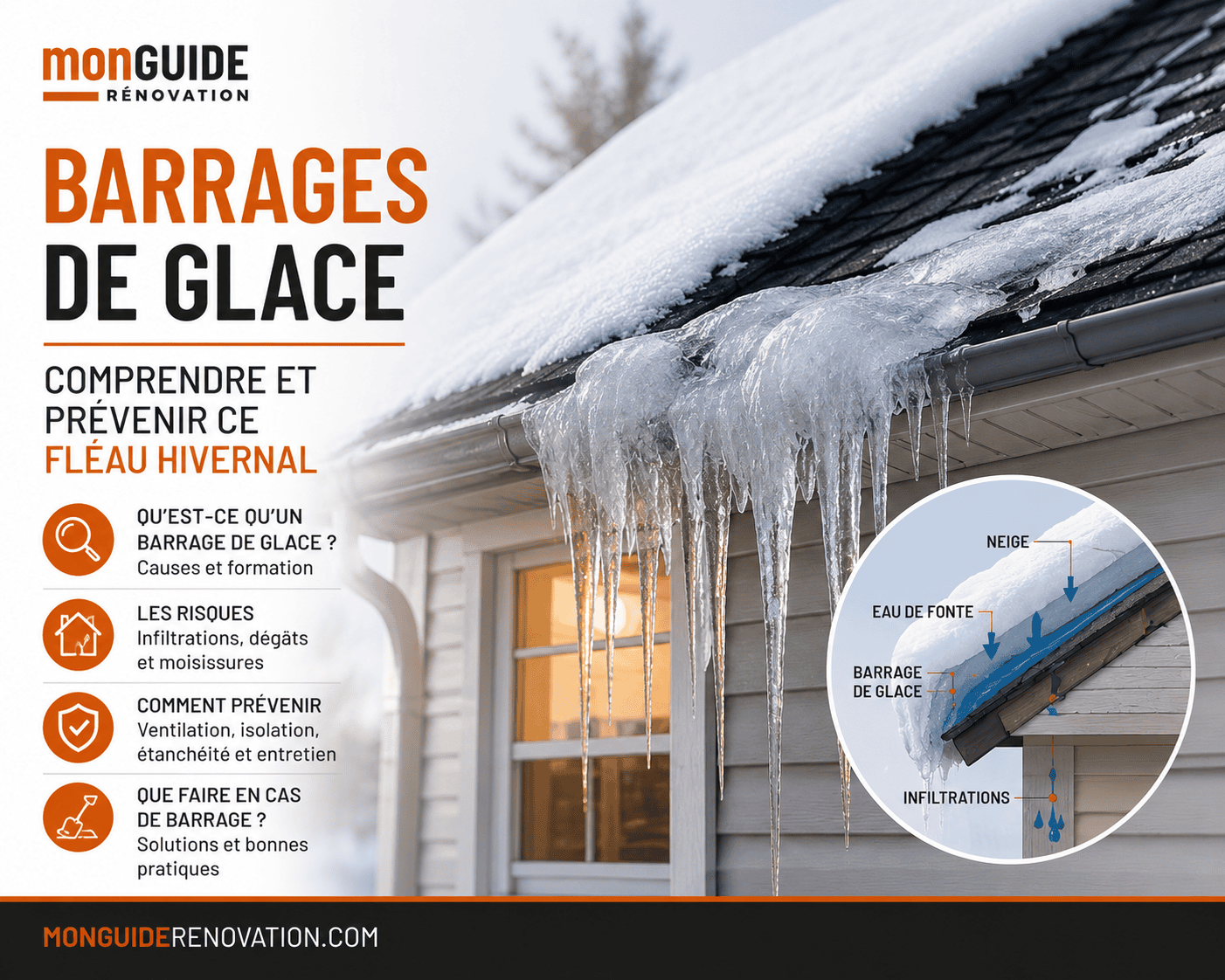 Guide des barrages de glace hivernaux