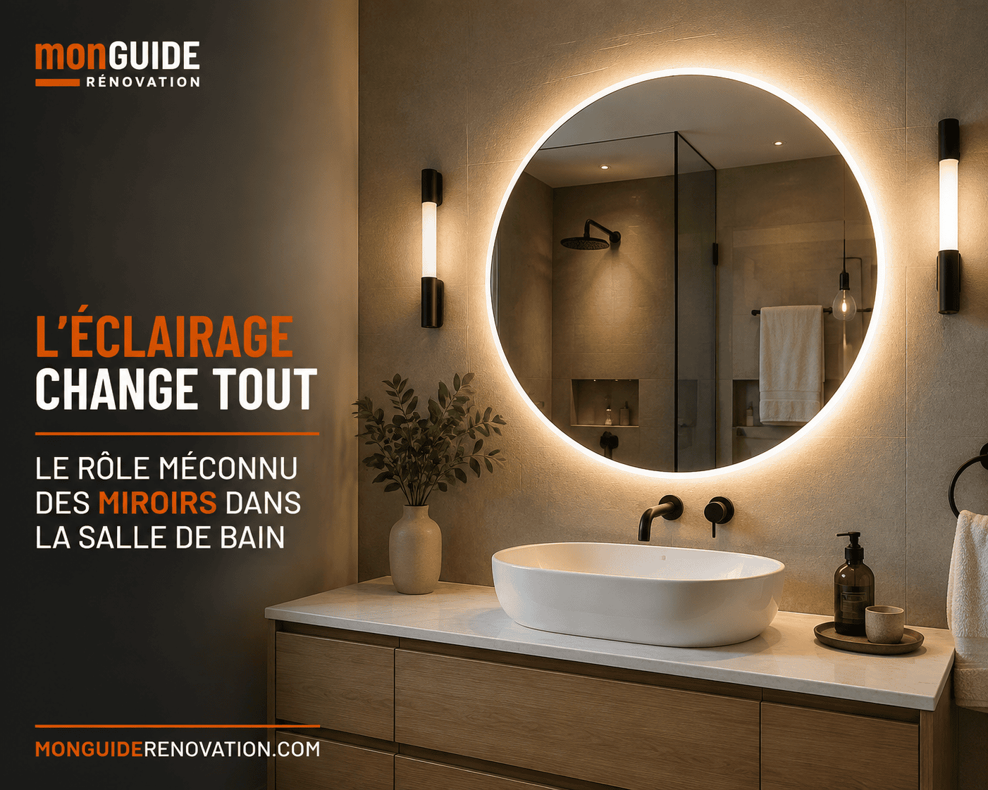 Miroir salle de bain éclairage