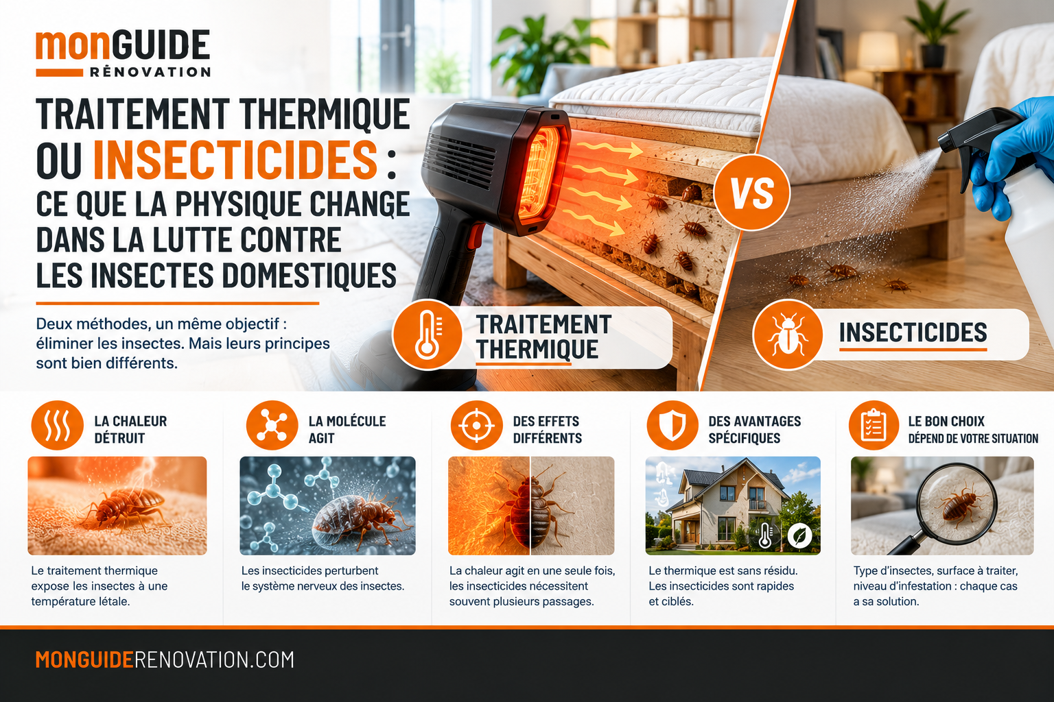 Traitement thermique ou insecticides le guide comparatif